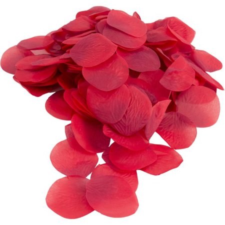 Red rose petals