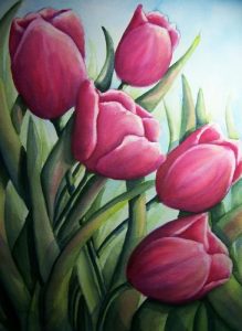 Tulips Flower Art